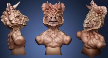 3D model Dino Bust (STL)